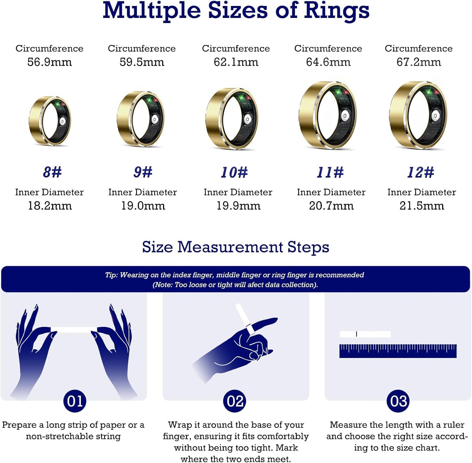 SmartRing Pro - Health Tracker Ring 